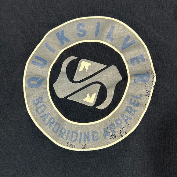 Quiksilver Men's M Hoodie Blue Poly Cotton Blend Quiksilver Boardriding Apparel - Picture 9 of 11